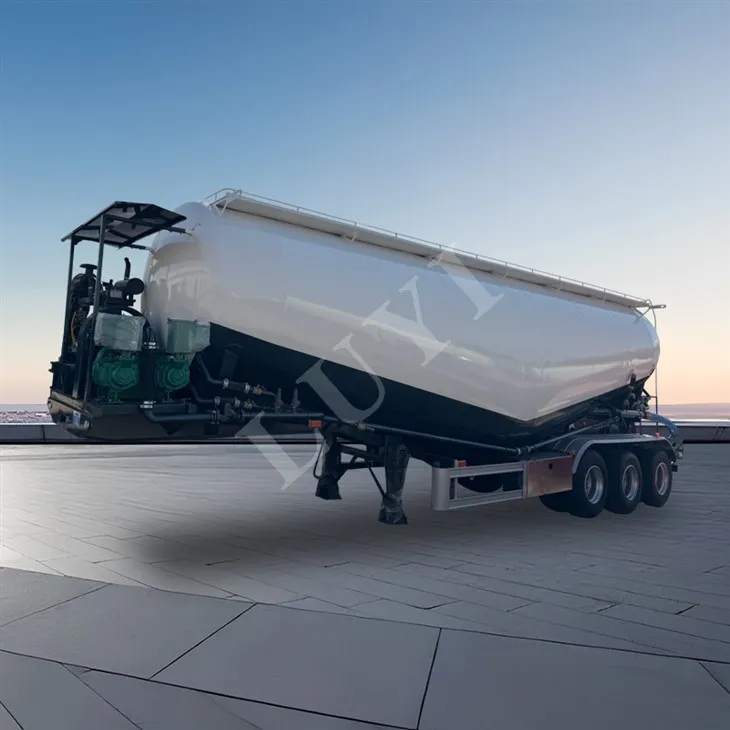 3-Echel 45m³ Lled-ôl-gerbyd Tanc Powdwr|Cludo Dibynadwy ar gyfer Prosiectau Seilwaith