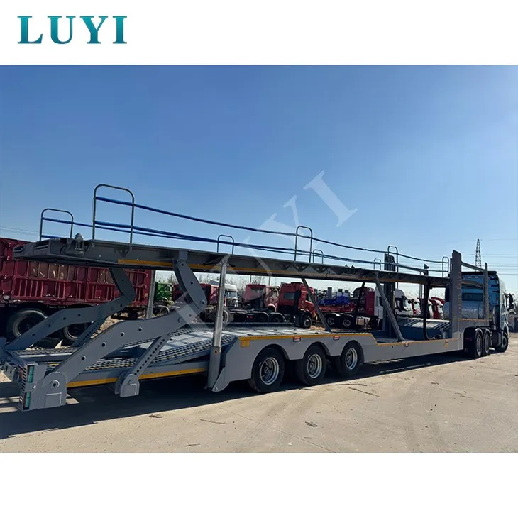 3 Dec Dwbl Axle 8 Cerbyd yn cario lled -ôl -gerbyd Cludwr Cludiant Cludwr Cludiant