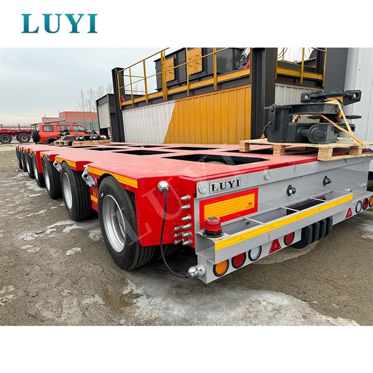 4 Axle Gooseneck Heavy Duty Low Bed Semi Trailer With A Load Capacity Of 80-100 Tons price 4 Axle Gooseneck Heavy Duty Low Bed Semi Trailer With A Load Capacity Of 80-100 Tons price