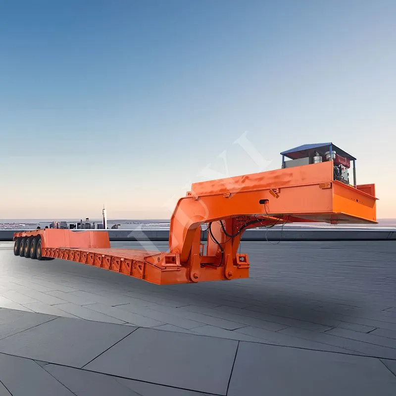 5-Echel Detachable Gooseneck Lowboy Semi-trelar