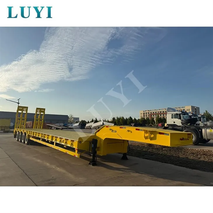 60Ton Container Transport Low-bed Semi-trailer high quality