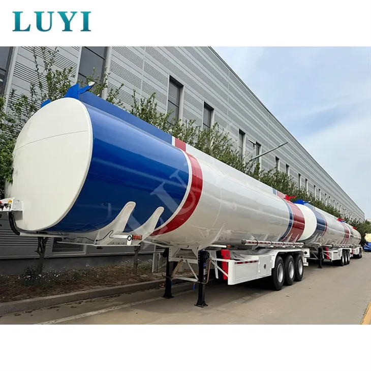 Trelar Tryc Tanc Olew Addasadwy 3-echel 45,000-litr 3-adran Newydd Sbon