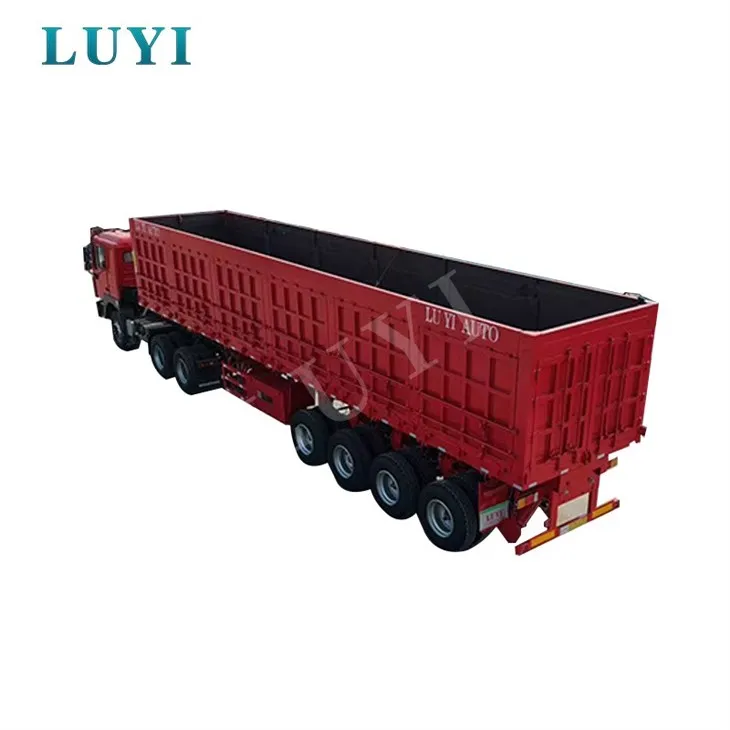 Trelar Lled-Trelar Dymp Ochr wedi'i Customized Uniongyrchol